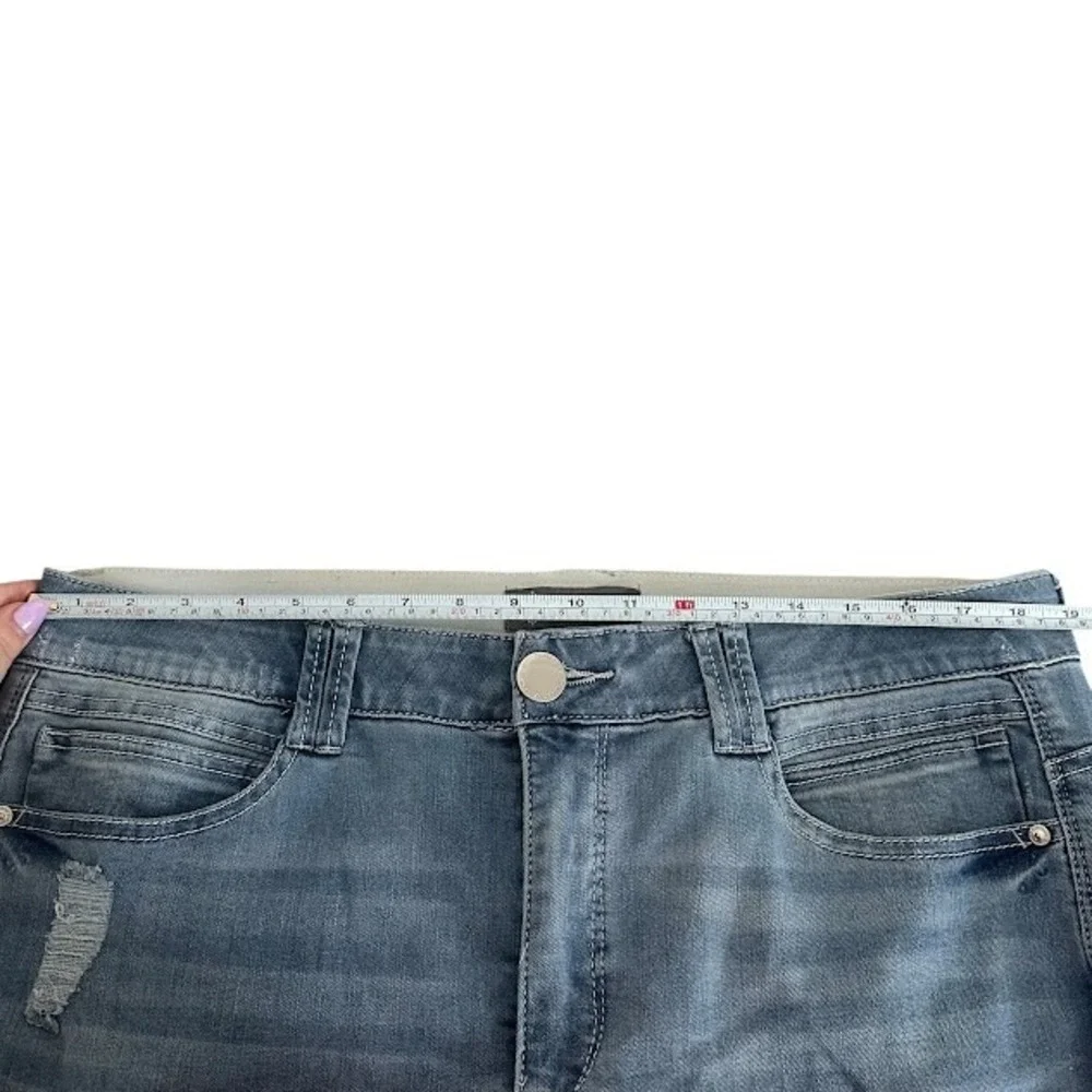Democracy Ab Technology "Ab"solution Light Ankle‎ Raw Hem Straight Jeans Plus 16 - Picture 3 of 5